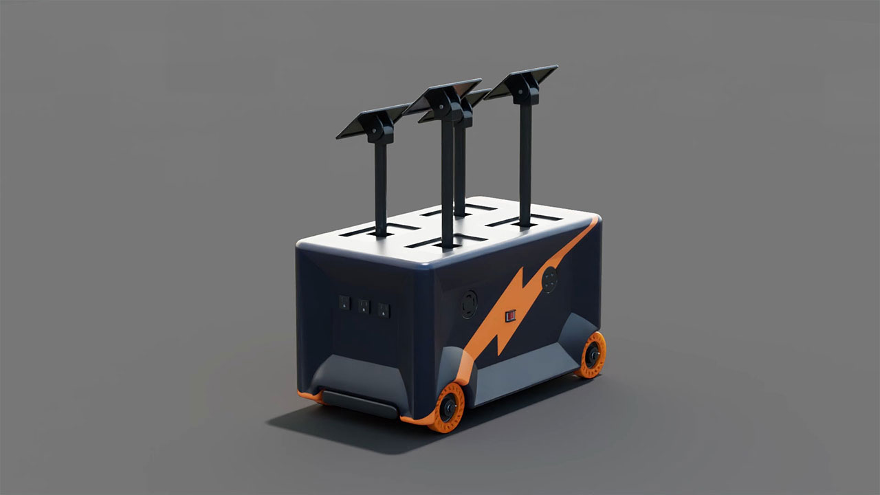 Portable Power Snatch generator positioned outdoors